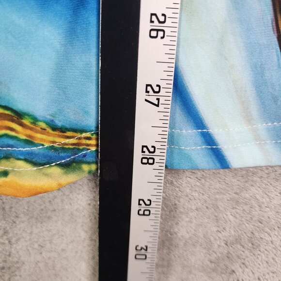 Women's Sakurafina Blouse Top Multicolor Abstract Print 3/4 Sleeve V Neck XL - Picture 10 of 11